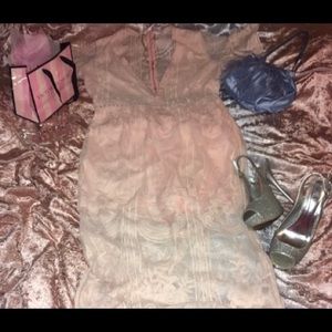 Deb GUC silver glitter platform heels!